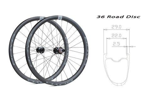 BOYD 36mm Carbon Disc wheelset