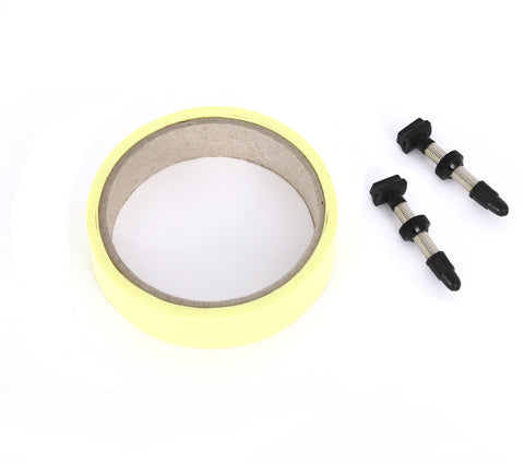 Tubeless Kit Valves & Tape MSC Components